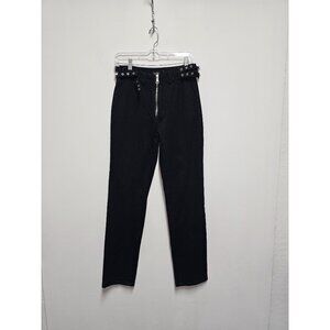Kittenish Side Buckles Zip up Jeans Size 27